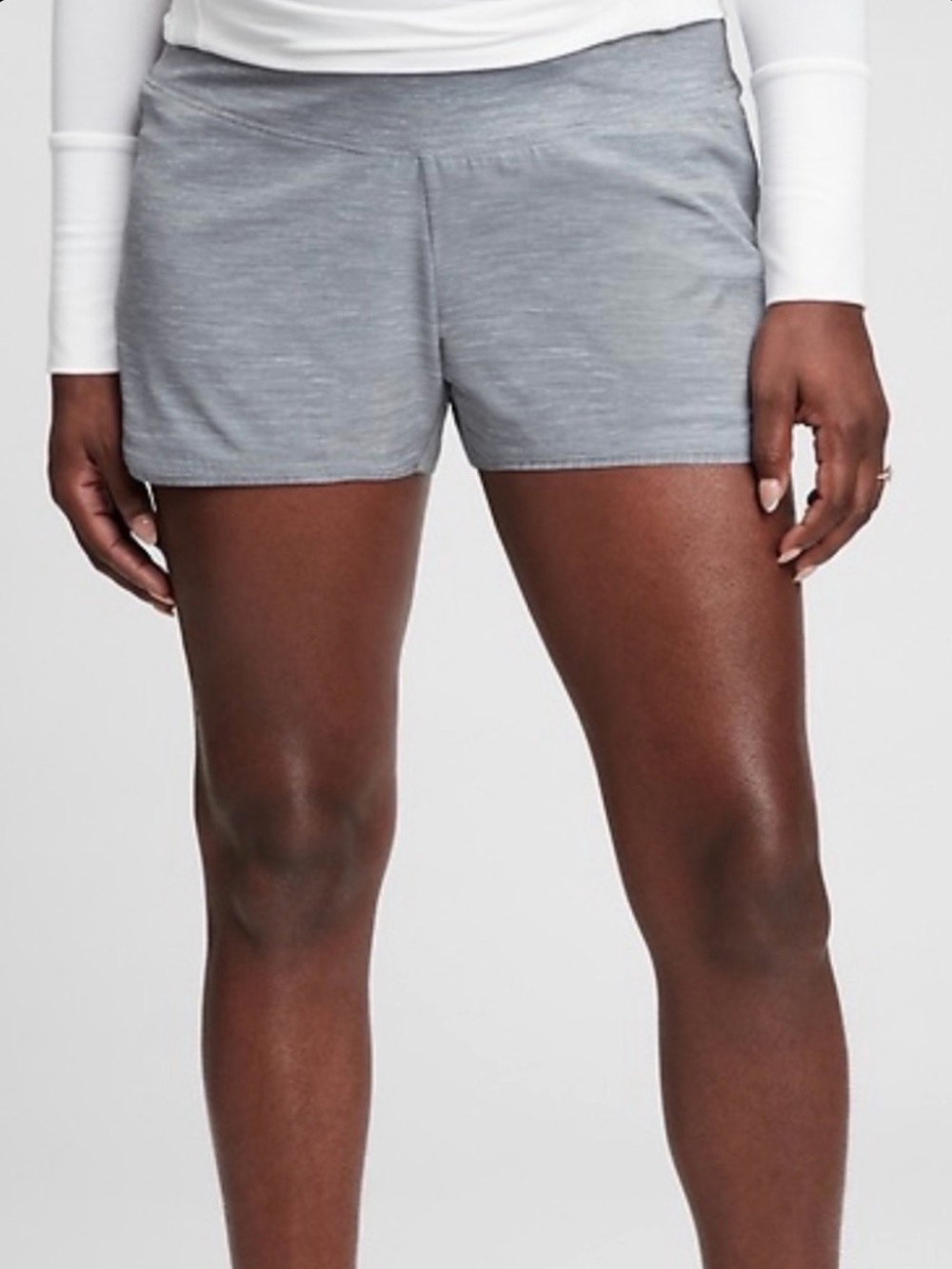 GAP Fit Maternity Heather Gray Athletic Shorts